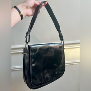 Authentic Gucci Patent Leather Shoulder Bag, vintage 90s / Y2K